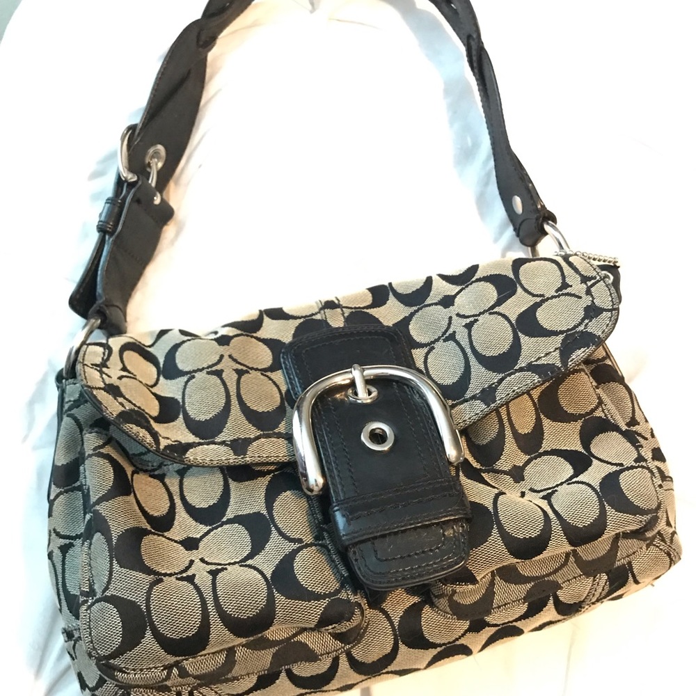 Coach purse with Black accents